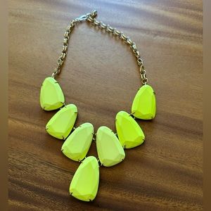 Kendra Scott Harlow neon yellow necklace - rare